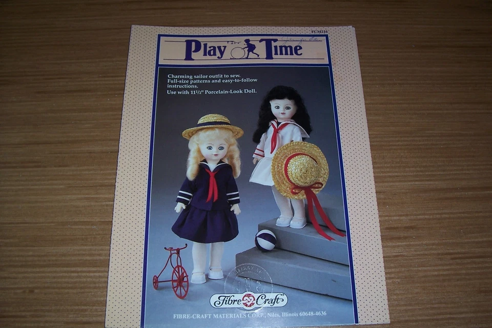 3 Fibre Crafts 11.5 Porcelain-Look-Doll Patterns and Instructions. - Image 4 of 4