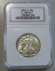 1942 D WALKING LIBERTY HALF DOLLAR NGC GEM 65