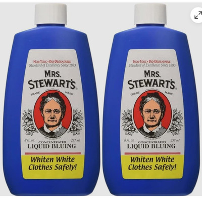 Mrs. Stewart's Concentrated Liquid Bluing, 8 fl oz (2 Pack)