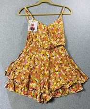 New Fashion Floral Mini Dress With Shorts Inside Size S/M NWT 