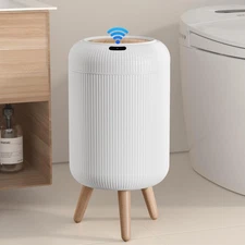 Automatic Motion Sensor Bathroom Trash Can with Lid, 3 Gallon / 11L Touchless...