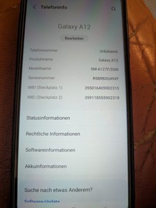 Samsung Galaxy A12 - 64GB - Schwarz (Ohne Simlock) (Dual-SIM) Gebraucht