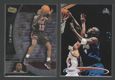 KEVIN GARNET TIM HARDAWAY 2 Card Lot 1998-99 Topps Stadium Club #15 / Ionix #33