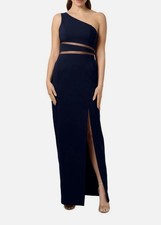 Liv Foster One Shoulder Cutout Full Length Evening Gown, Size 6