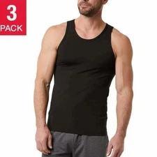 NEW 32 Degrees 3-Pack Cool Men's Size M Comfort Mesh Tank Top Black