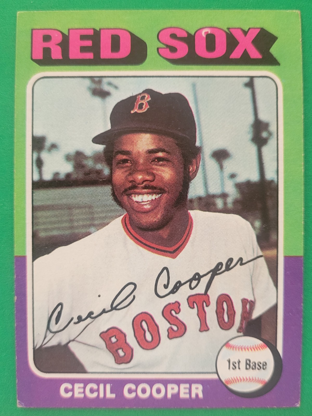 1975 Topps Cecil Cooper #489 Boston Red Sox EX