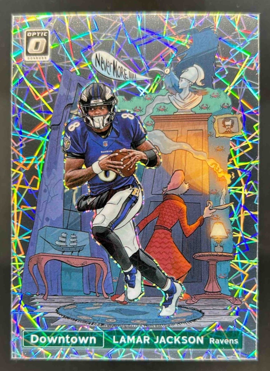 2021 Donruss Optic Lamar Jackson Downtown! SSP #DT-9 Ravens