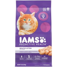Iams Proactive Health Kitten Dry Cat Food - Chicken Recipe 7 lb Bag 3.98 per pound