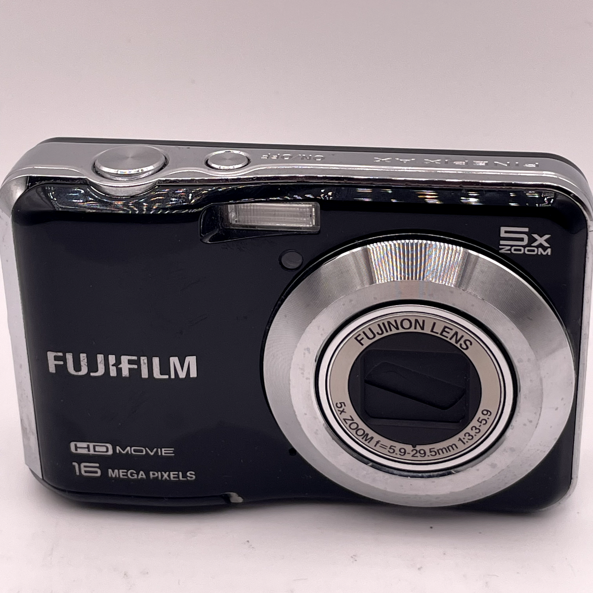 FujiFilm FinePix AX655 16MP Digital Camera – Black – Body Damaged