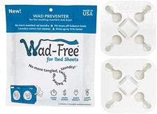 Wad-Free Bed Sheet Detangler Reduces Laundry Tangles - As Seen on Shark Tank, Ma