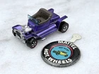 Hot Wheels Redline Hot Heap Car 1968 Purple Gray Interior Made In United States