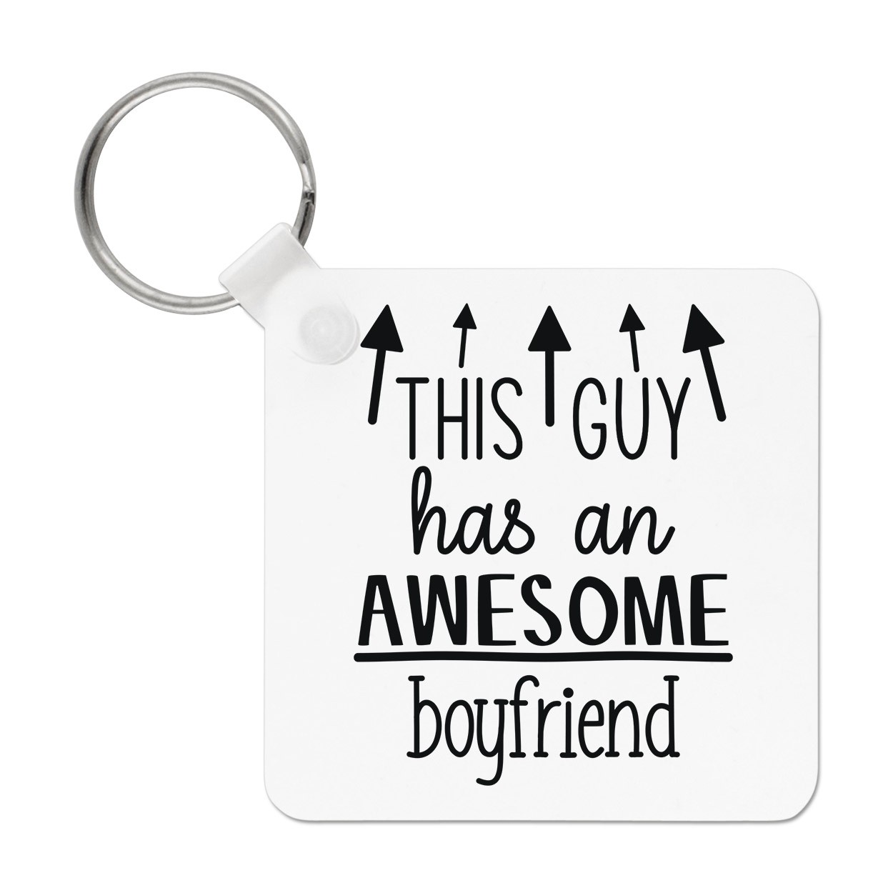 This Guy Has An Awesome Boyfriend Keyring Key Chain Valentines Day Love Best