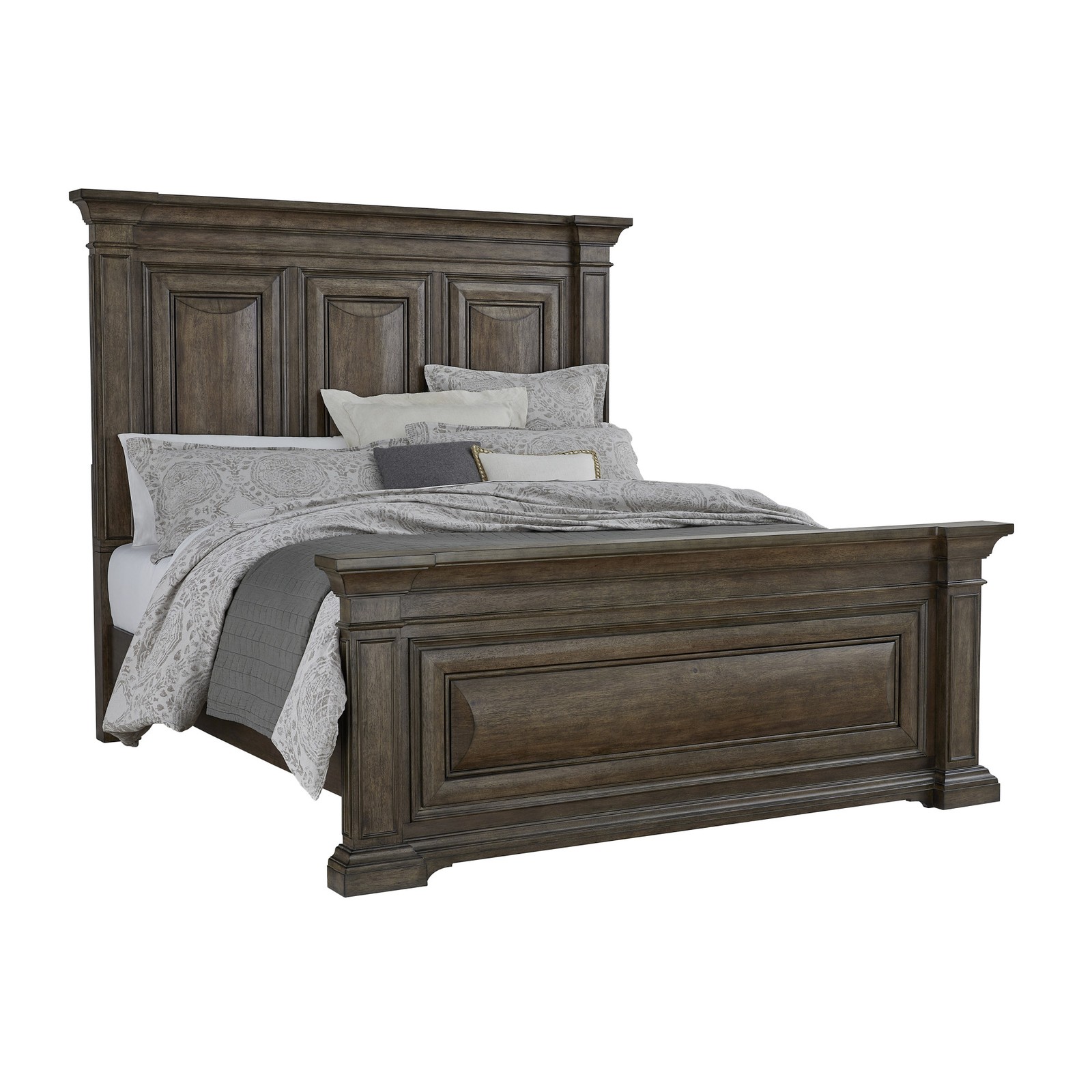 Bellevue HMIF98756 Queen Rubberwood Bed Frame in Cowboy Boots Brown Finish-image