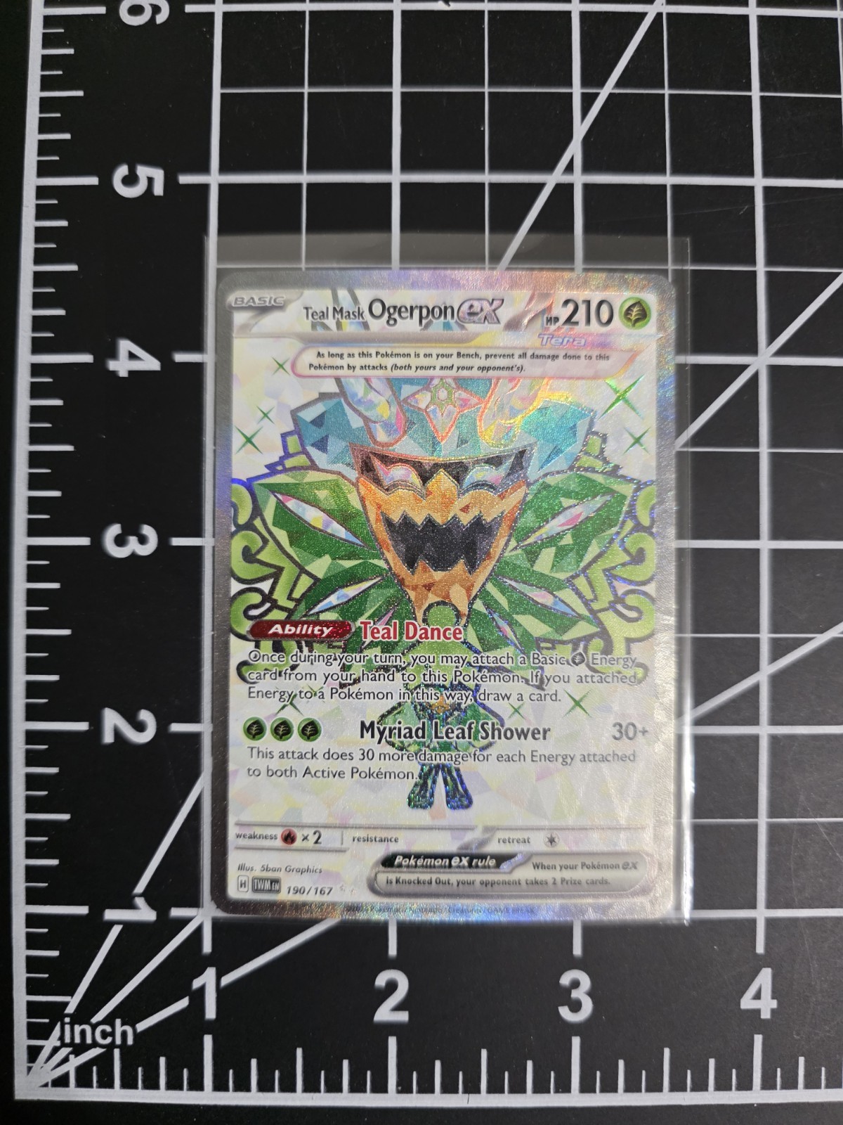 Teal Mask Ogerpon ex TWM 190/167 Pokemon Twilight Masquerade NM/M