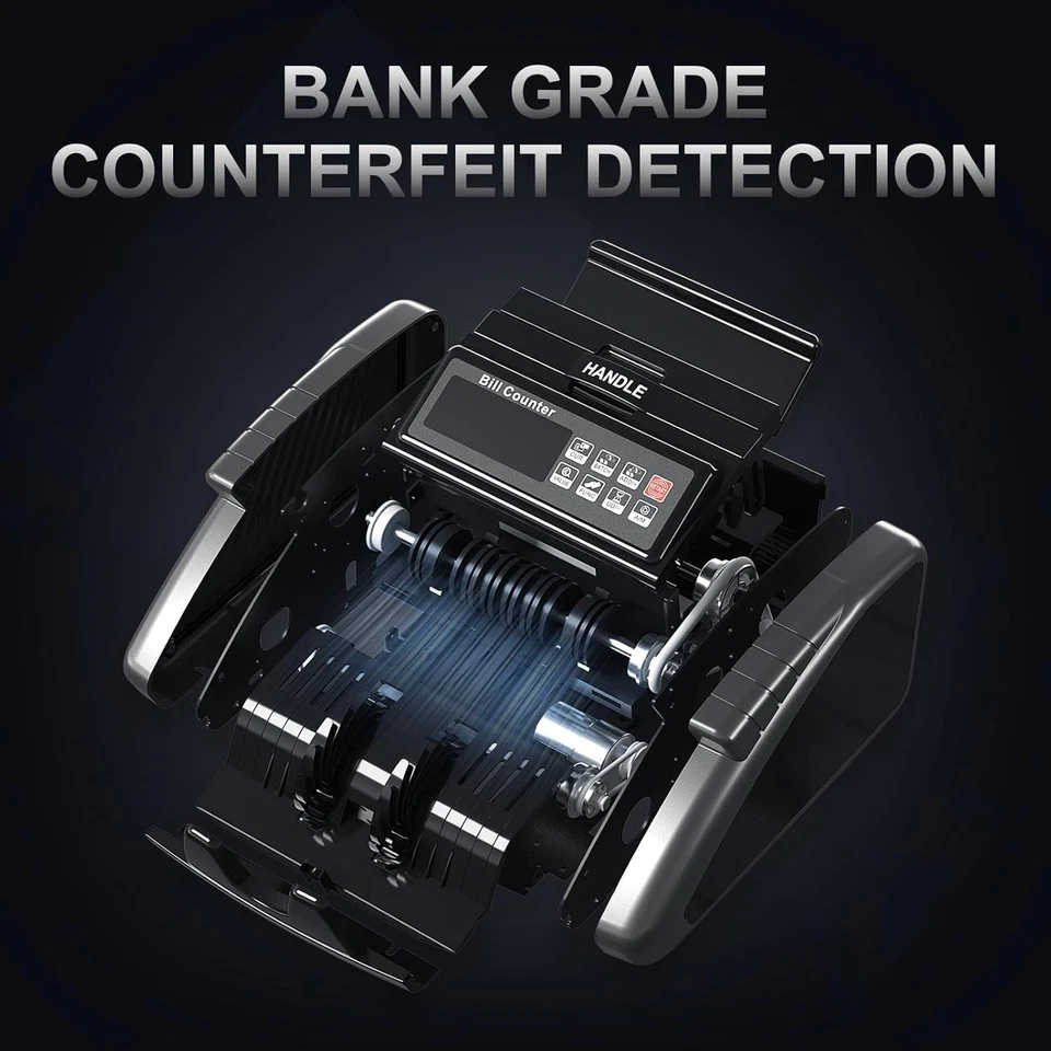 Maquina Para Contar Contadora De Billetes Con Deteccion De Billetes Falsos UV IR - Imagem 3 de 4