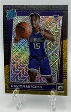 Davion Mitchell 2021-22 Panini Donruss Optic Choice Black Gold Prizm Rated RC /8