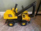 Vintage Tonka Turbo-Diesel Pressed Steel Back Hoe Excavator Shovel Truck XMB-975