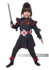 California Costume LIL NINJA Warrior Fighter Toddler Medium 3T-4T - NEW 215