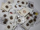 LOT OF APPROX 285+ 1909-1958 1C Mixed Lincoln Wheat Cents Pennies In 2x2 Flips — photo 1