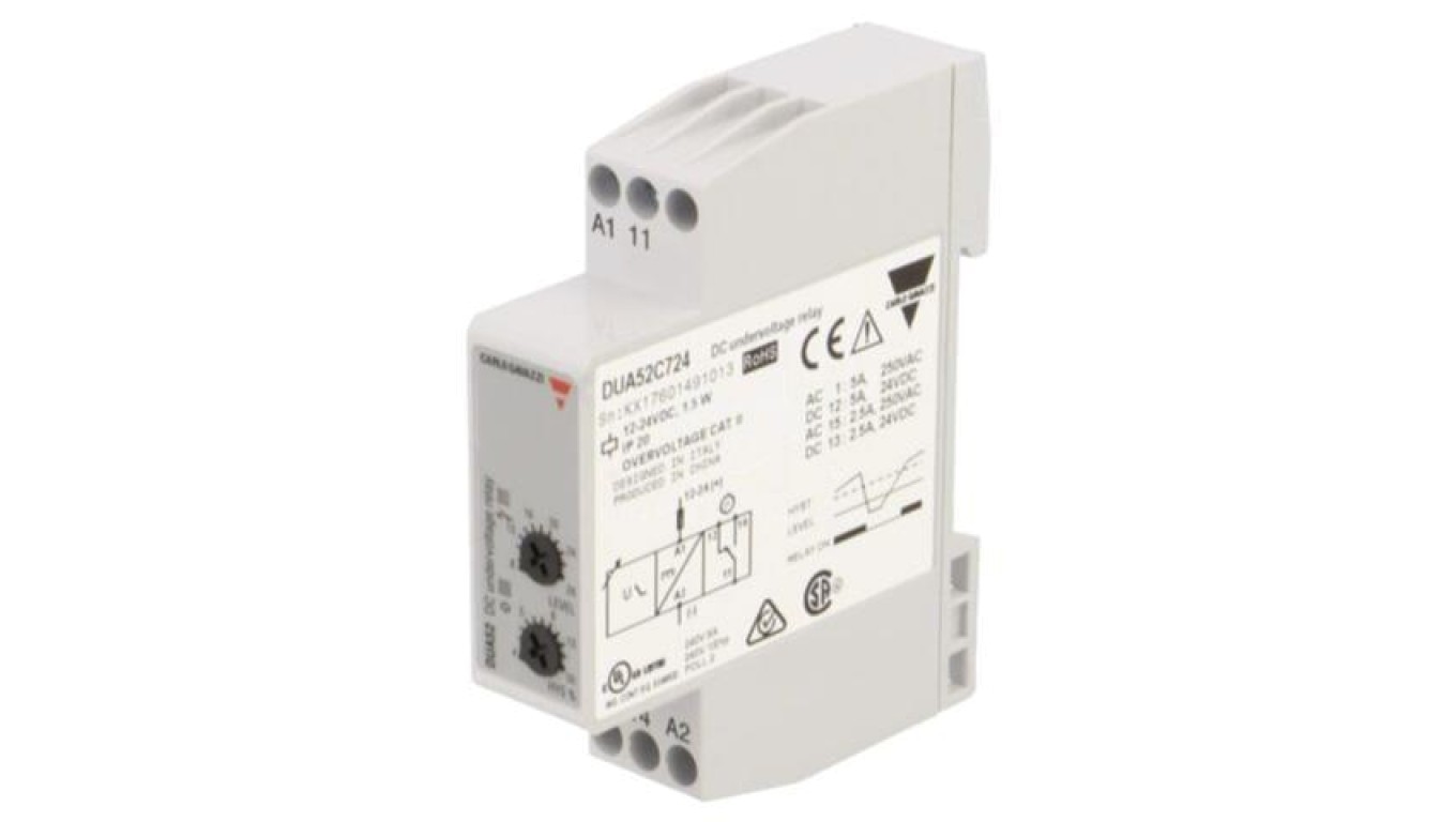 Current Monitoring Relay, Voltage DC, 1224VDC, for DUA52C724