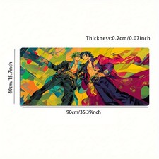 A Large Electronic Sports Gaming Mouse Pad Featuring Colorful Trendy Art Desig