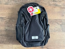 SWISSGEAR SHIELD LAPTOP BACKPACK, 18.5"X12"X6" - BLACK 1018202416