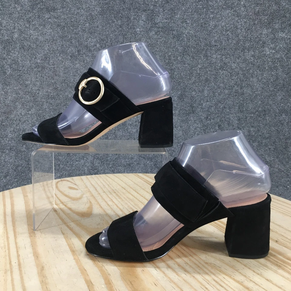 全新 Cole Haan 凉鞋 女式 6B Alina City 一脚蹬 滑鞋 W233638 黑色 麂皮绒 — 第 2/4 张图片