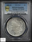 1883 O OFF CENTER Misaligned Obv Die Mint Error Morgan Dollar $1 PCGS AU Detail