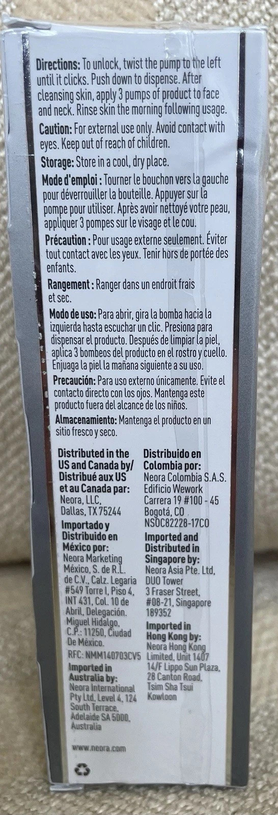 Neora Nerium Age IQ Night Cream Full Size 1 oz Sealed Expiration 10/2025