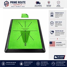 Golf Hitting Mat 16x12 Inch Swing Path Feedback Anti-Slip Rubber Base