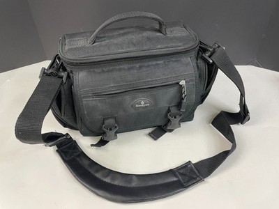 Samsonite Camera Bag Case Black Gray Padded DSLR Shoulder Strap Travel Organizer