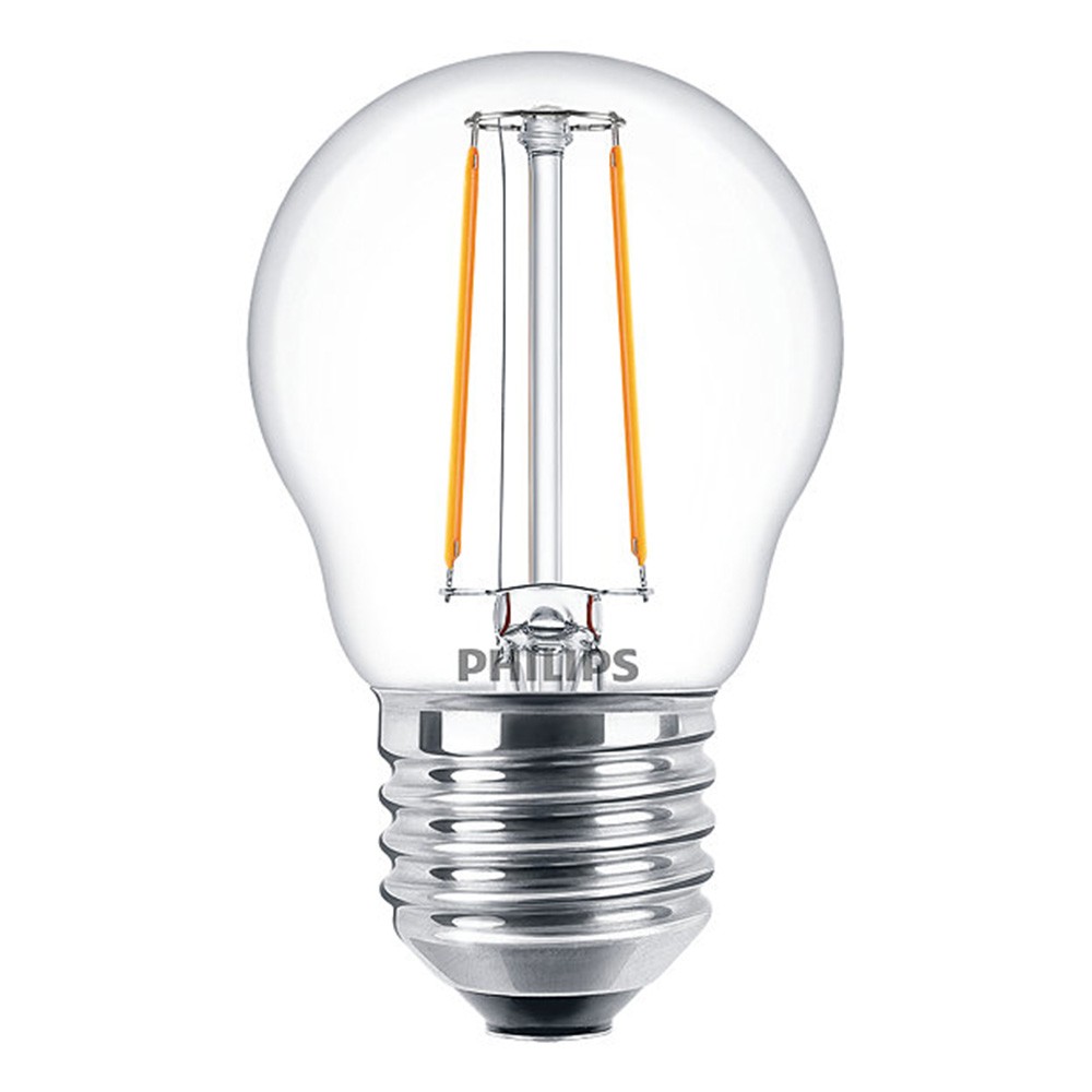 Philips LED Filament Bulb Drop 2W = 25W E27 Clear 250lm Warm White 2700K