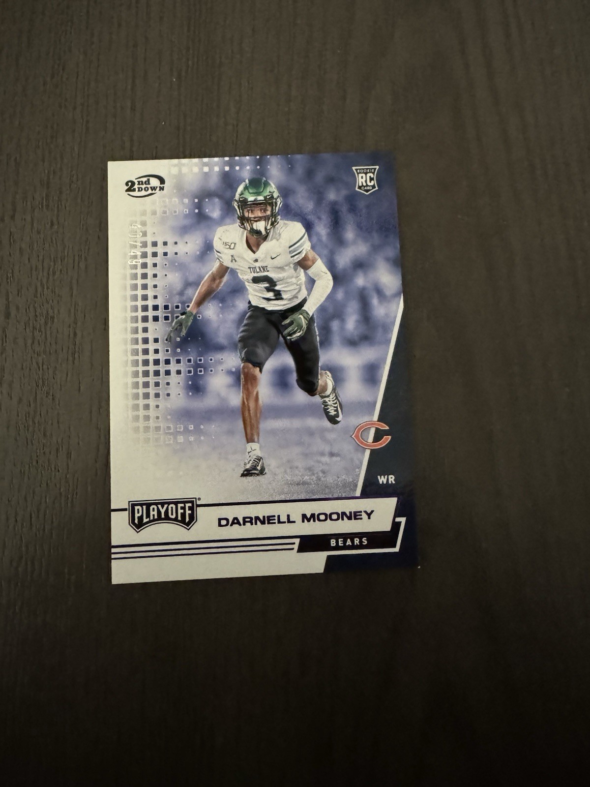 2020 Panini Playoff Rookies 2nd Down SP /49 #249 DARNELL MOONEY Rookie RC (Read)