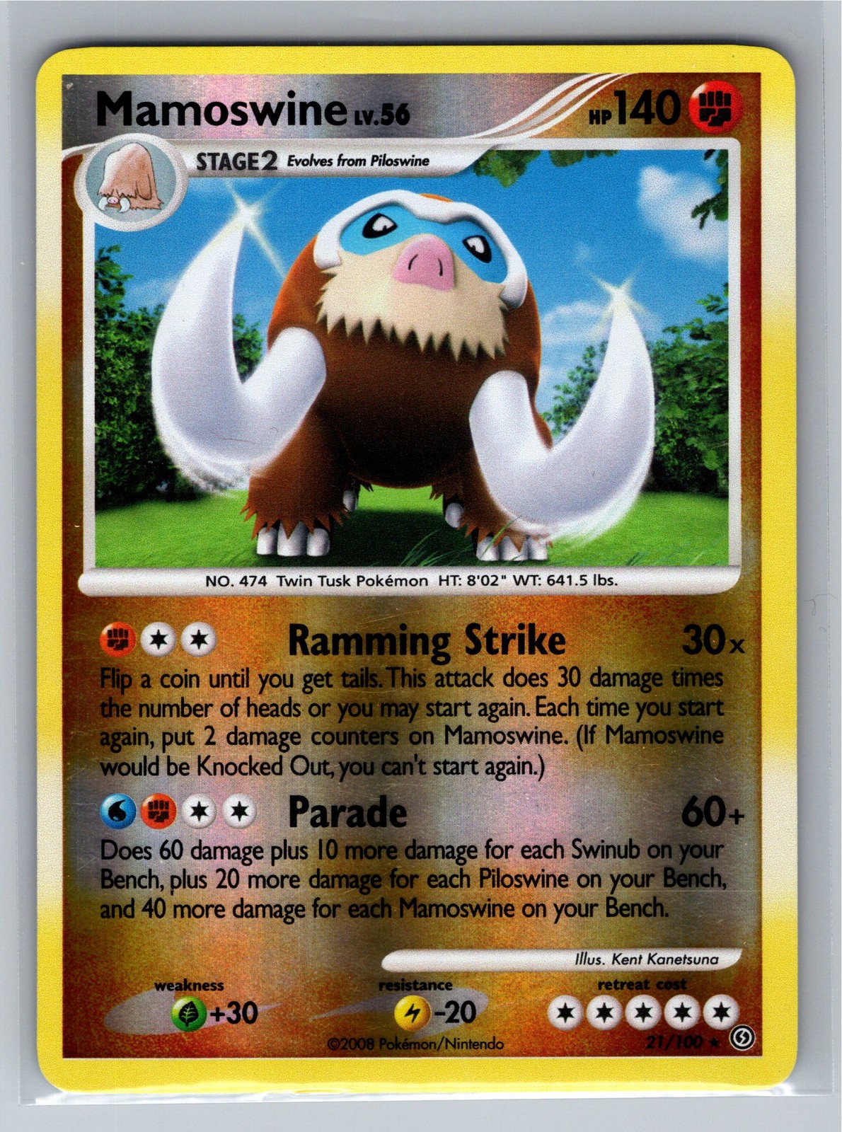 Stormfront #21/100 Mamoswine Reverse Holo LP