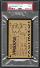 PSA 9 Mew ANA Boarding Pass 1998 Pokemon