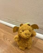 Jellycat Little Dragon Plush Bag Charm Keychain Golden Genuine NWT Collectible