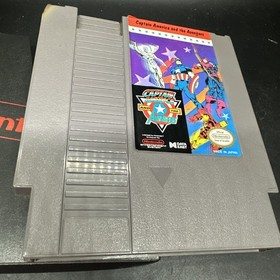 Captain America And The Avengers Nintendo NES Cartridge And Sleeve
