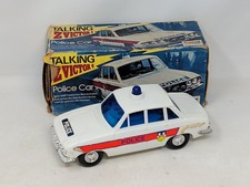 VINTAGE PALITOY "TALKING Z VICTOR 4" POLICE CAR POLISTIL BOXED BATTERY TOY 