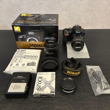 Nikon D5500 VR II Kit 35mm f1.8 Lens Used From Japan