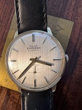 Vintage Swiss Emperp 17 Jewels Incabloc Mechanical Watch – Runs, Serviced/Timed