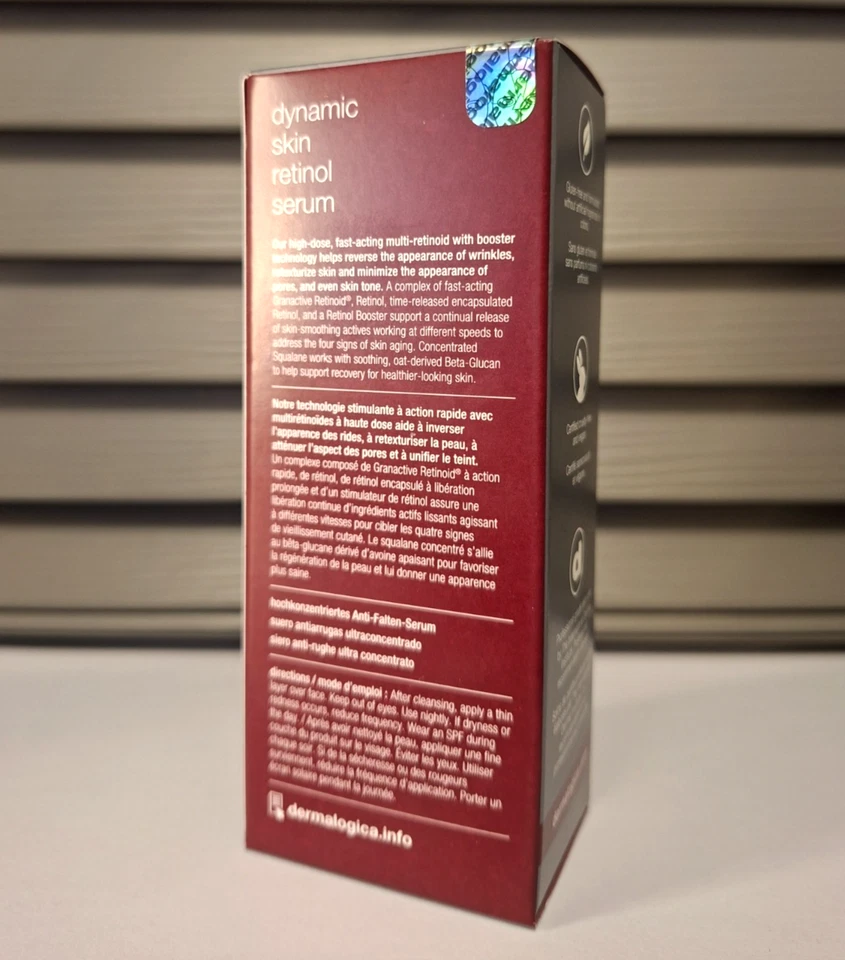 ~ NEW ~ DERMALOGICA DYNAMIC SKIN RETINOL WRINKLE SERUM 30ml FULL SIZE *SEALED* - Image 2 of 4