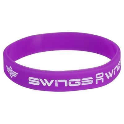 Swings Armband Lila   Silikon Fanarmband für Speed Skating Fans