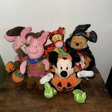 Disney Winnie the Pooh Tigger Piglet Mini Bean Bag Plush Lot Of 5Halloween
