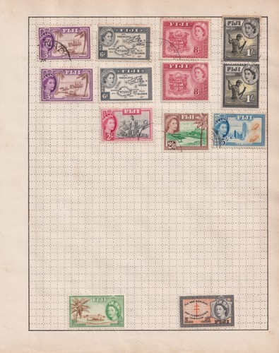 FIDSCHI Briefmarkensammlung auf 17 Seiten - gemischte Erhaltung - ab QV - Bild 7 von 17