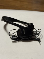 Sony MDR-023 Headphones Vintage Adjustable Wired Black - No Earpads - Working