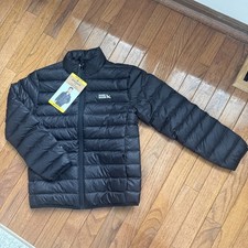 Eddie Bauer Kids Down Packable Jacket Black Size M 7/8 New W Tags