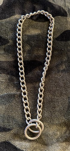 Dog Chain Collar Metal Slip Collar Choke Collar Training Control Steel 20 Inch