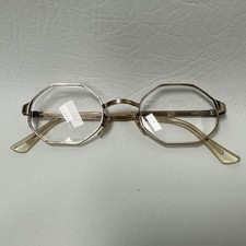 Liberty Eyeglasses Octagonal 5 1/4 12k GF USA Frames Gold Filled VTG 50s