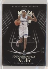 2019-20 Panini Noir Association Edition Holo Silver 18/25 De'Aaron Fox #44 7y2