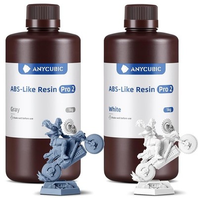 3D Drucker Resin ABS-Like Pro Hohe Präzision Erhöhte Festigkeit Grau 2 Stück